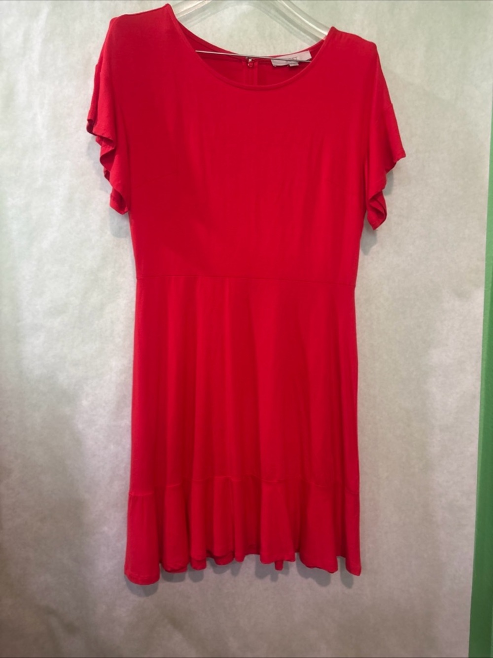 LOFT Bright Red short Sleeve Dress size 6